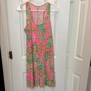 Lilly Pulitzer Flamingo Pink Southern Charm Melle Tank Dress XS